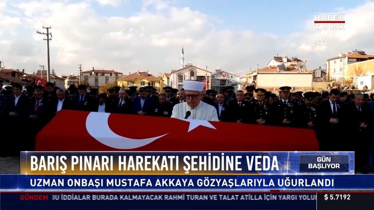 Barış Pınarı Harekatı şehidine veda