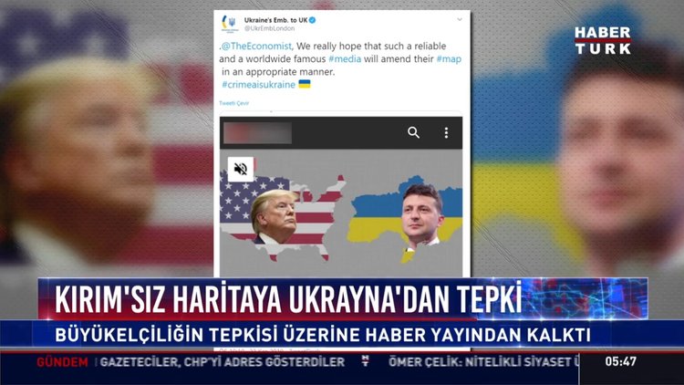 Kırım'sız haritaya Ukrayna'dan tepki
