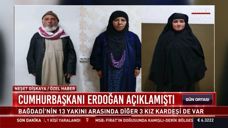 Bağdadi'nin 4 kız kardeşi de gözaltında