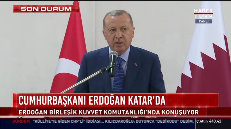 Cumhurbaşkanı Erdoğan'dan Katar'da açıklamalar