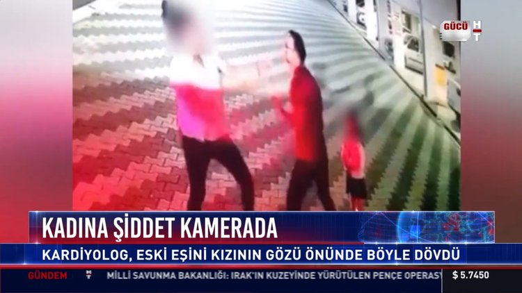 Kadına şiddet kamerada