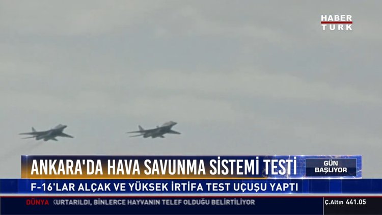 Ankara'da hava savunma sistemi testi