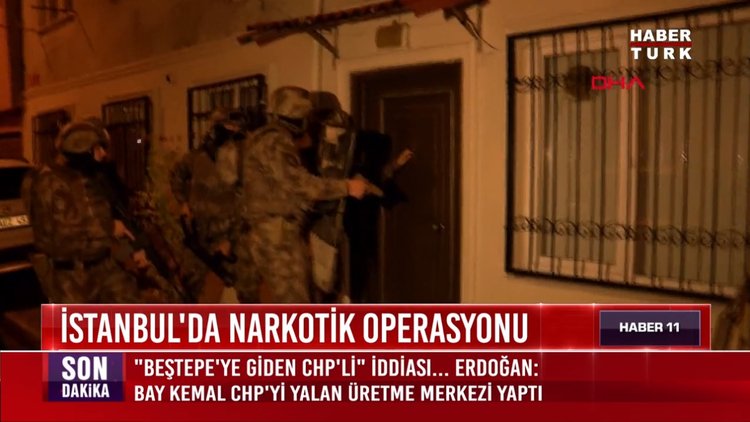 İstanbul'da narkotik operasyonu