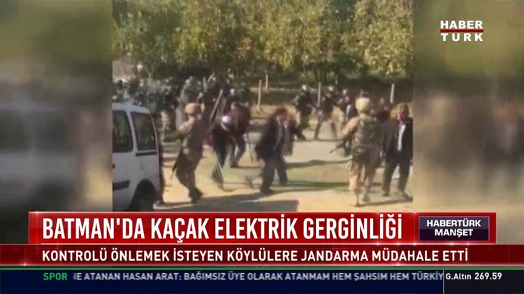 Batman'da kaçak elektrik gerginliği
