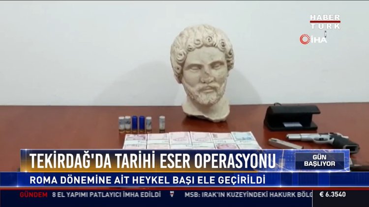 Tekirdağ'da tarihi eser operasyonu