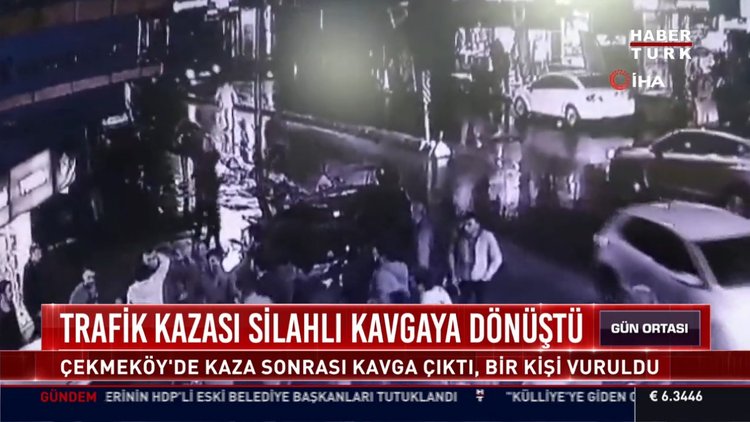 Trafik kazası silahlı kavgaya dönüştü