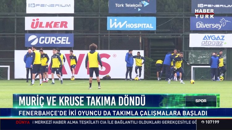 Muriç ve Kruse takıma döndü