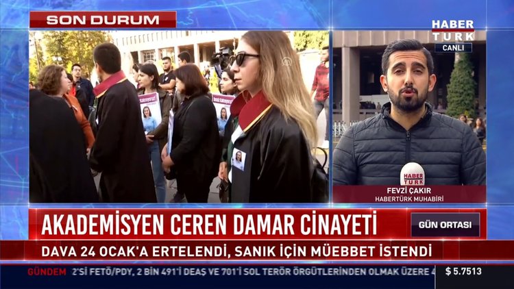 Ceren Damar davası ertelendi