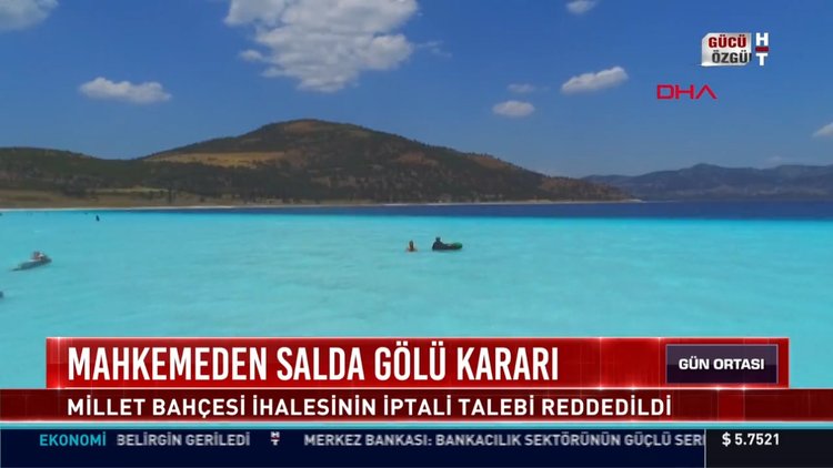 Mahkemeden Salda Gölü kararı