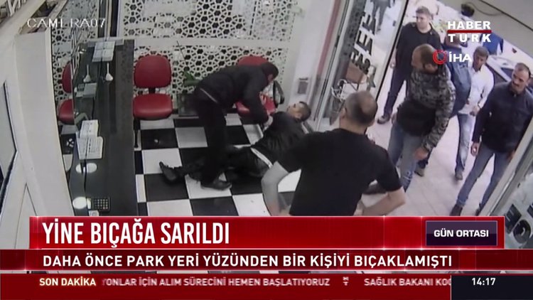 Yine bıçağa sarıldı