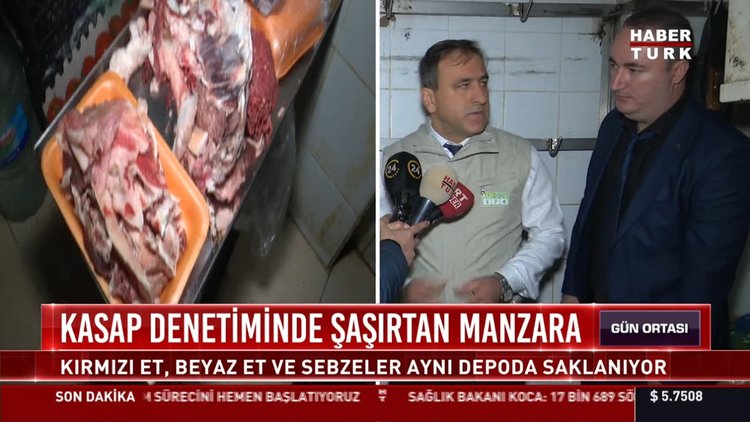 Kasap denetiminde şaşırtan manzara