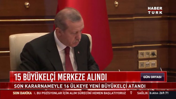 15 Büyükelçi merkeze alındı