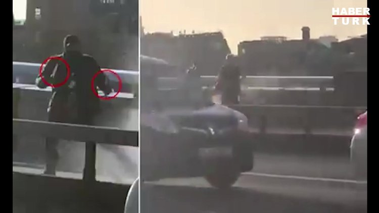 Bıçaklı saldırganı böyle durdurdular