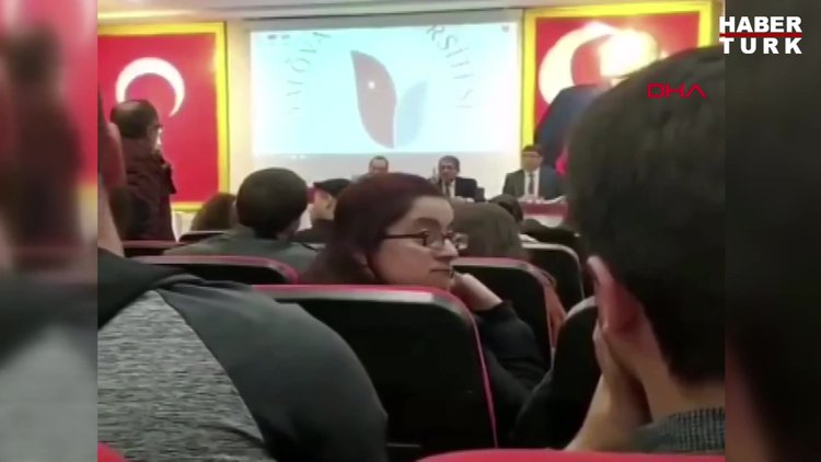 Rektörün, öğretim üyesine 'derhal lütfen dışarı çık' demesi tepki topladı