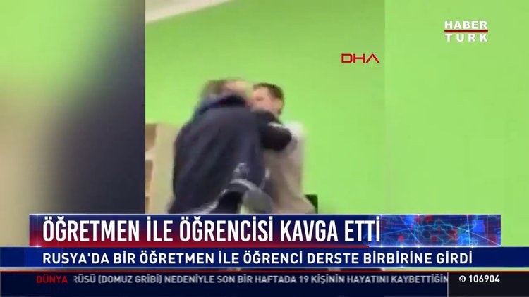 Öğretme ile öğrencisi kavga etti