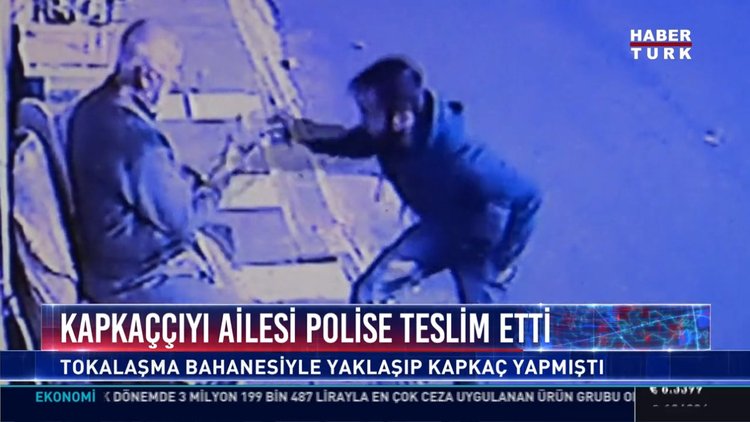 Kapkaççıyı ailesi polise teslim etti