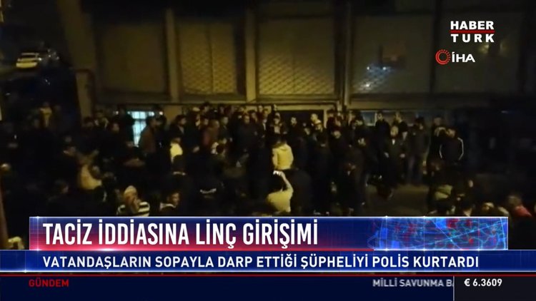 Taciz iddiasına linç girişimi