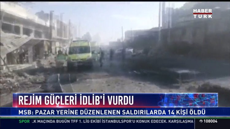 Rejim güçleri İdlib'i vurdu