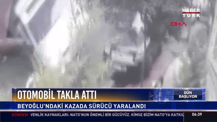Otomobil takla attı