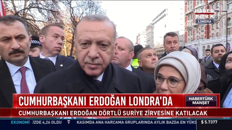 Cumhurbaşkanı Erdoğan Londra'da