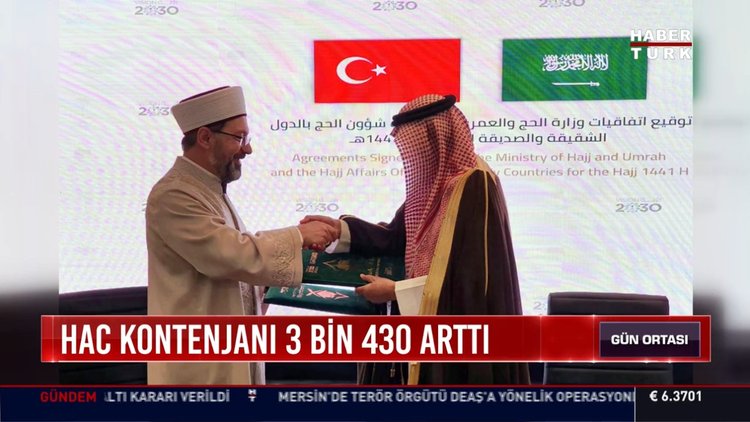 Hac kontenjanı 3 bin 430 arttı
