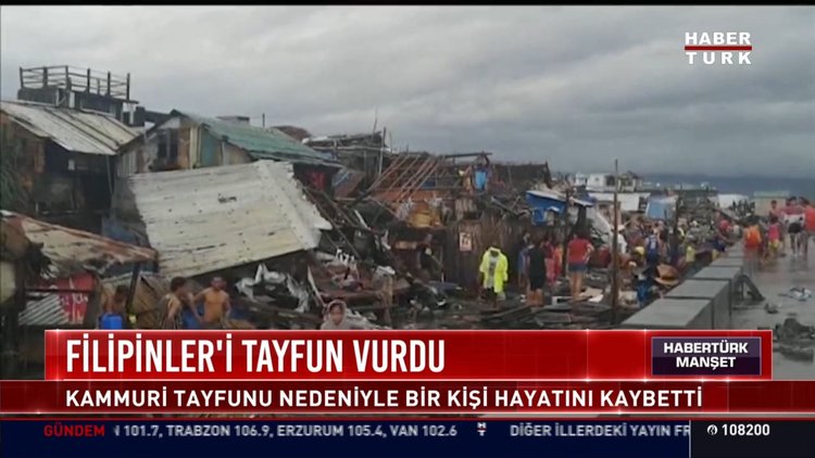 Filipinler'i tayfun vurdu
