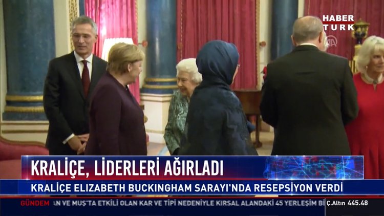 Kraliçe liderleri ağırladı