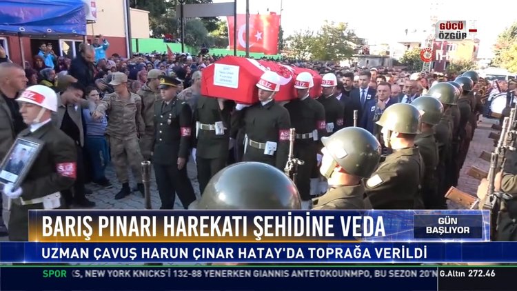 Barış Pınarı Harekatı şehidine veda