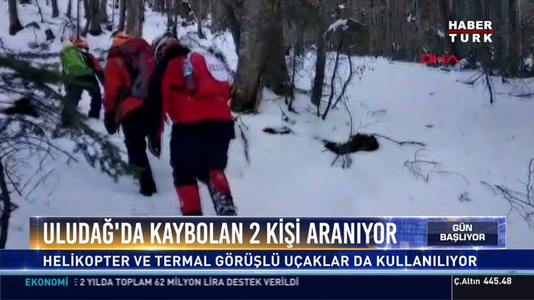 Uludağ'da kaybolan 2 kişi aranıyor