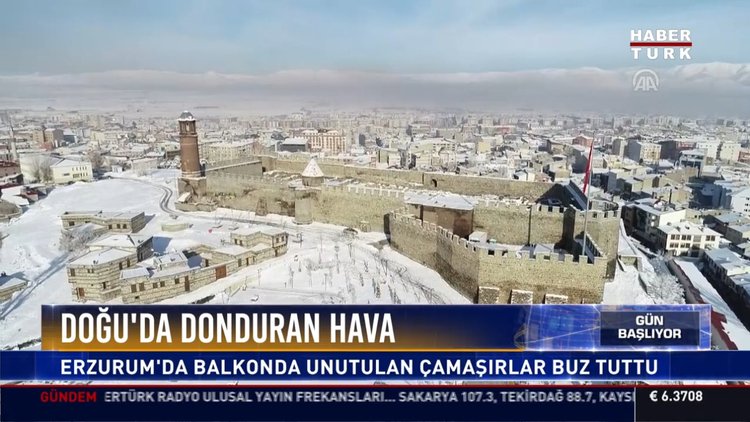 Doğu'da donduran hava