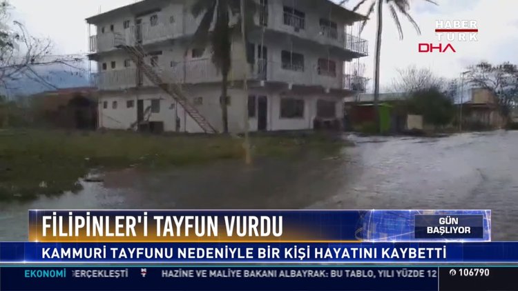 Filipinler'i tayfun vurdu