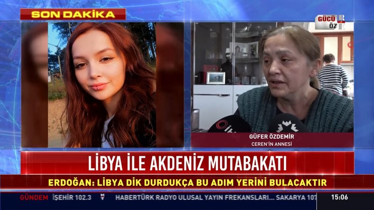 Ceren Özdemir'in annesi Güfer Özdemir konuşma yaptı