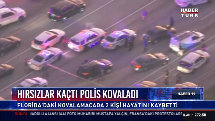 Hırsızlar kaçtı polis kovaladı