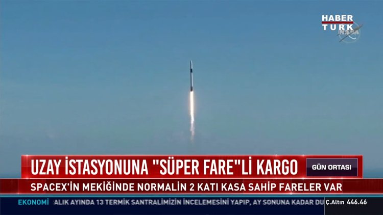 Uzay istasyonuna "Süper Fare"li kargo