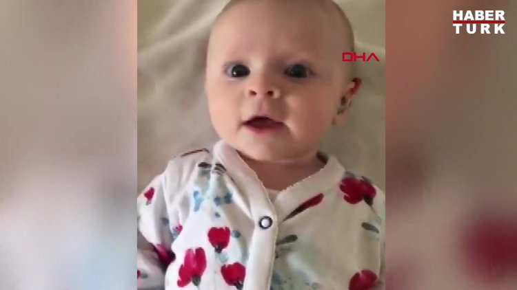 İşitme engelli bebek, özel cihaz sayesinde ilk kez annesinin sesini duydu