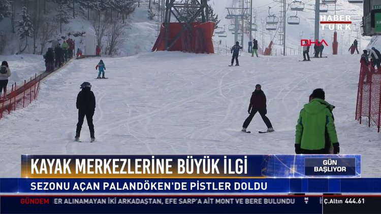 Kayak merkezlerine büyük ilgi