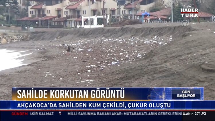 Sahilde  korkutan görüntü