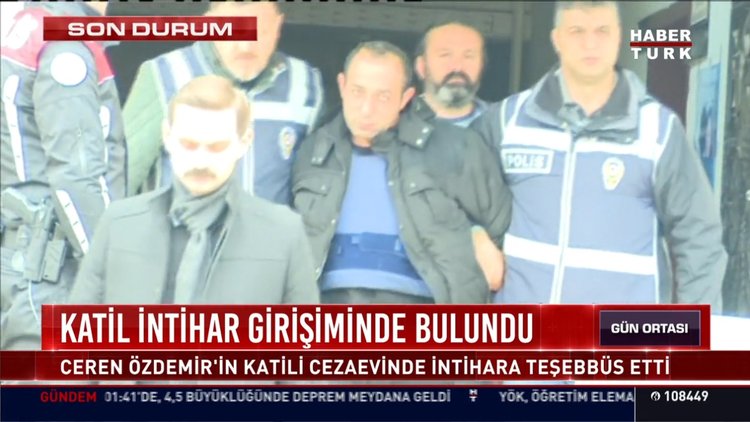 Katil intihar girişiminde bulundu
