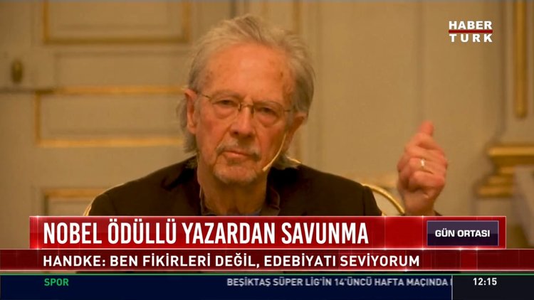 Nobel ödülü yazardan savunma