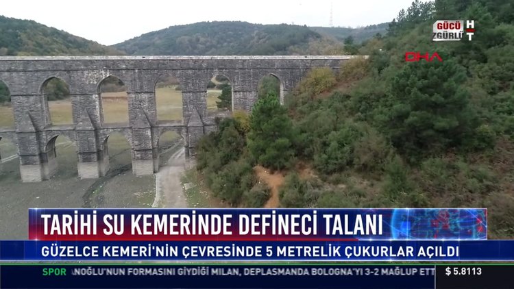 Tarihi su kemerine polisli koruma