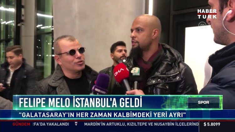 Felipe Melo İstanbul'a geldi