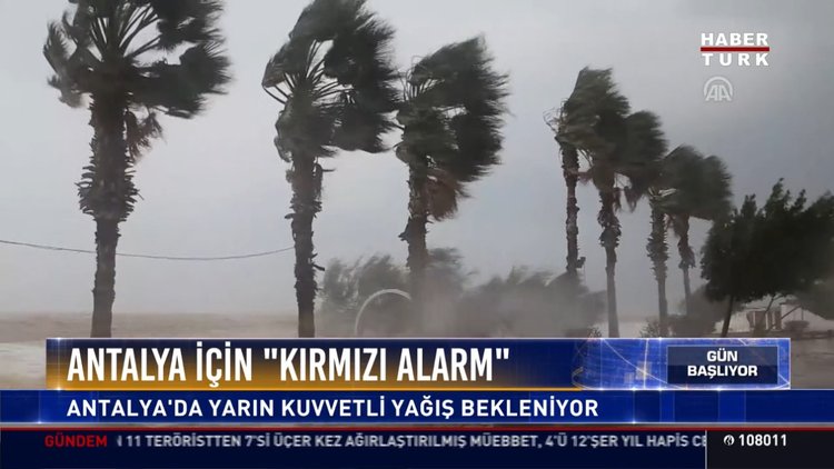 Antalya için ''Kırmızı Alarm''