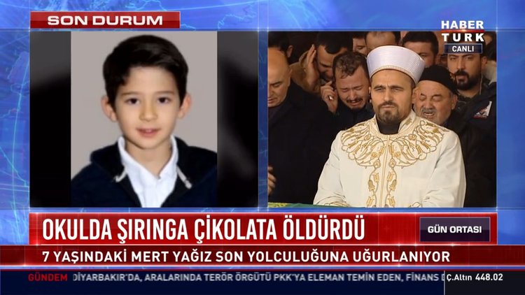 7 yaşındaki Mert Yağız son yolculuğuna uğurlandı