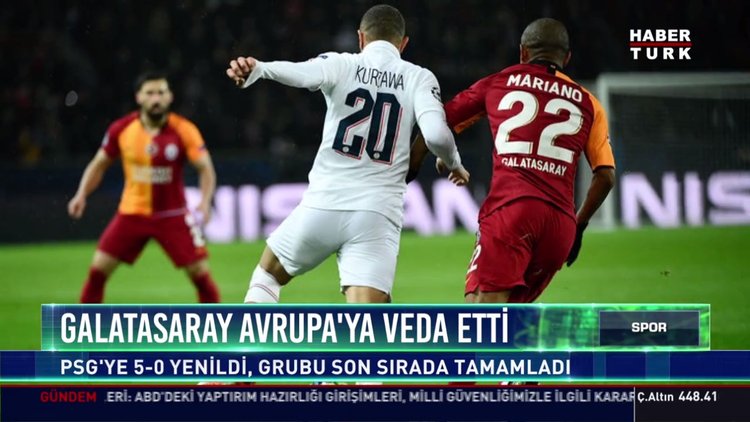 Galatasaray Avrupa'ya veda etti