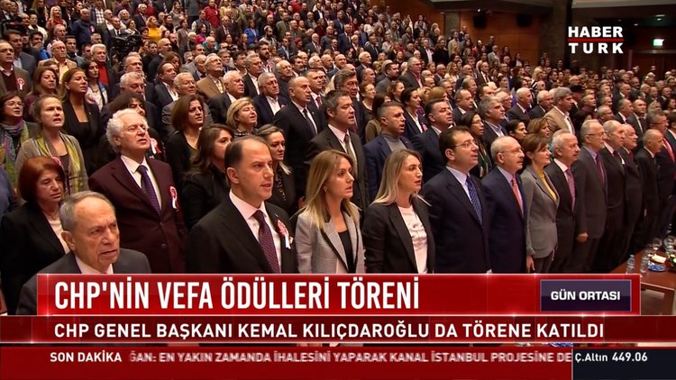 CHP'nin Vefa Ödülleri töreni