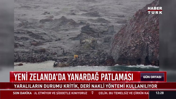 Yeni Zelanda'da yanardağ patlaması