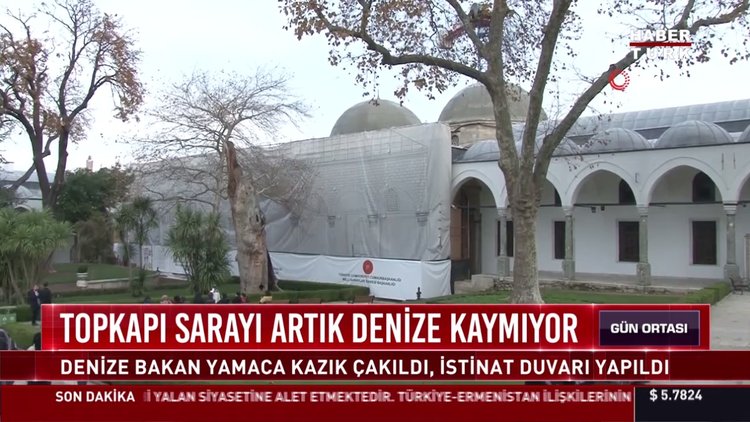 Topkapı sarayı artık denize kaymıyor