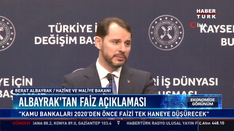 Albayraktar'tan faiz açıklaması