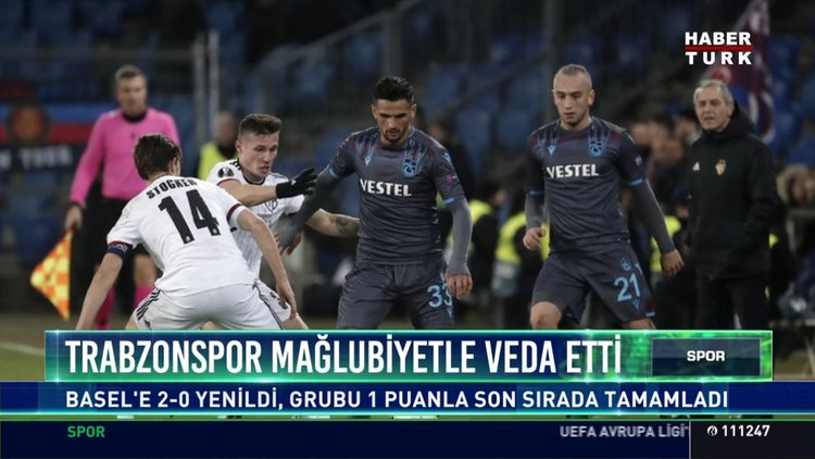Trabzonspor mağlubiyetle veda etti