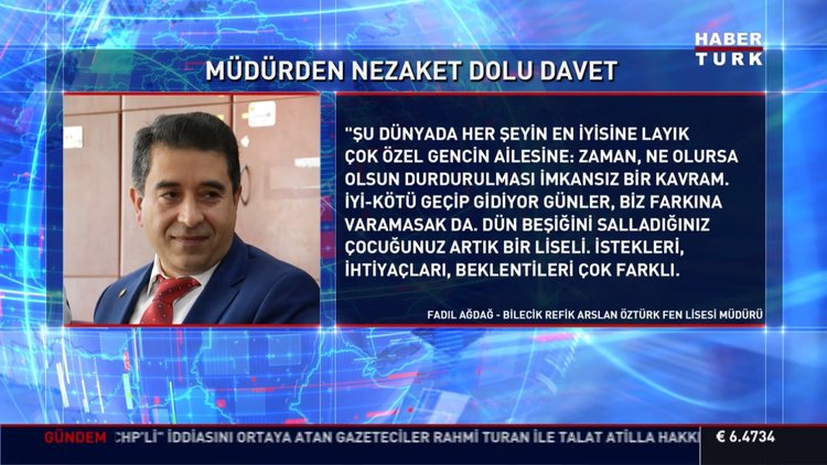 Sıradışı veli toplantısı mesajı